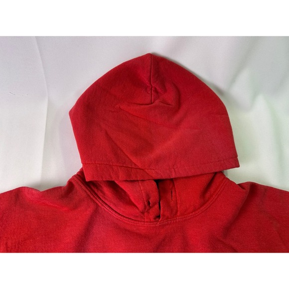 Mens Red Canada Est 1867 Hoodie Sweatshirt Gildan Heavy Blend Small Pullover - Picture 9 of 9